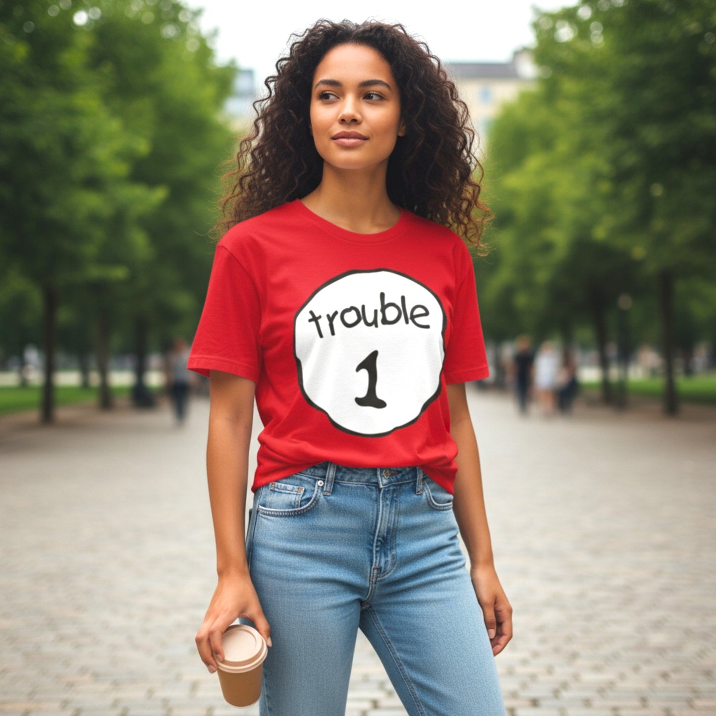 Trouble 1 T-Shirt - Red