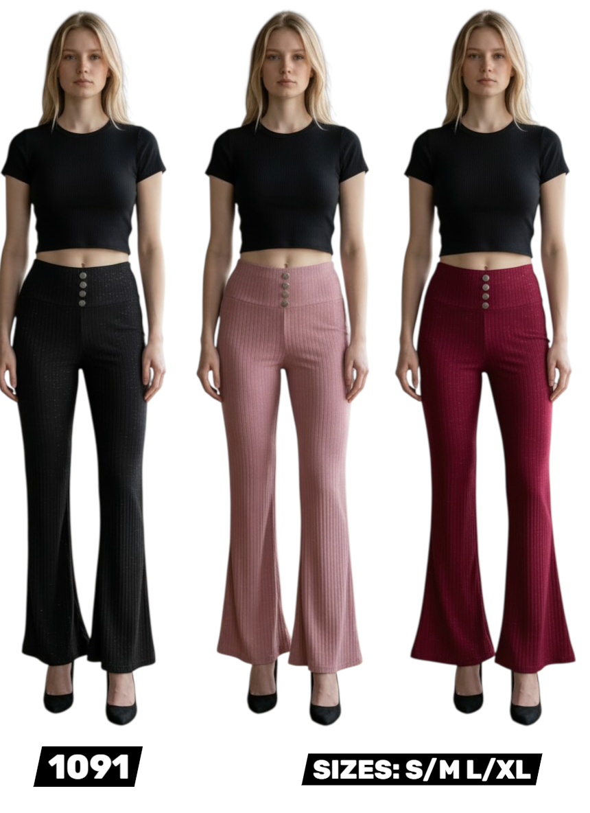 1091 Sparkly Spanish Flared Pants-$48/dzn