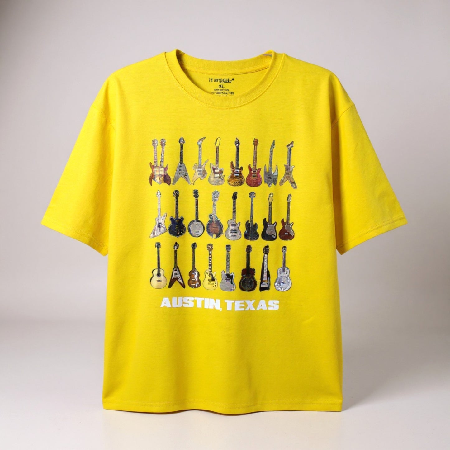 Austin Electric-Guitars T-Shirt - Yellow