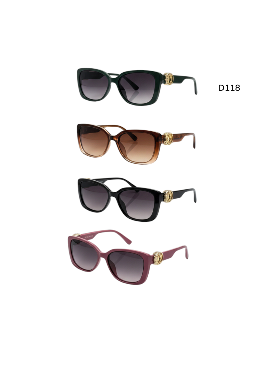 D118 THE CHIC RECTANGULAR SUNGLASSES- $30/DZN