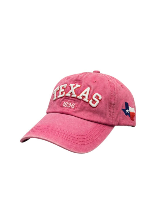 TEXAS 1836 ACID WASHED STITCH CAPS- $42/DZN