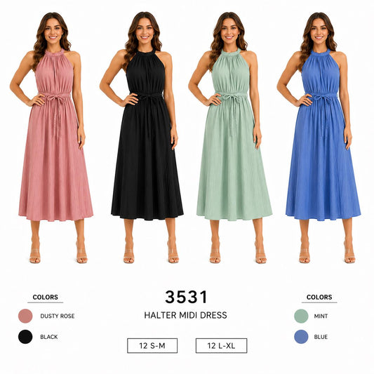 Halter Midi Dress