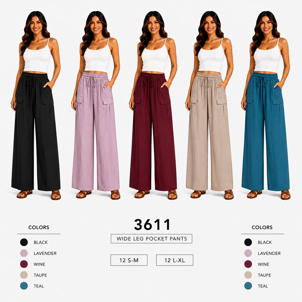 Summer Pants (12 S-M / 12 L-XL) 24 PCS 3611