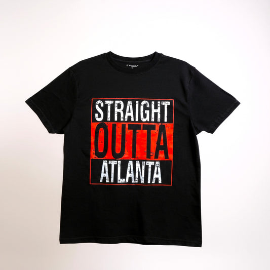 Straight Outta Atlanta T-shirt-Black