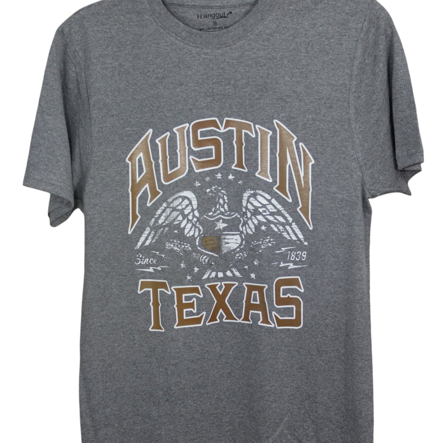 Austin Texas Eagle T-Shirt - Gray
