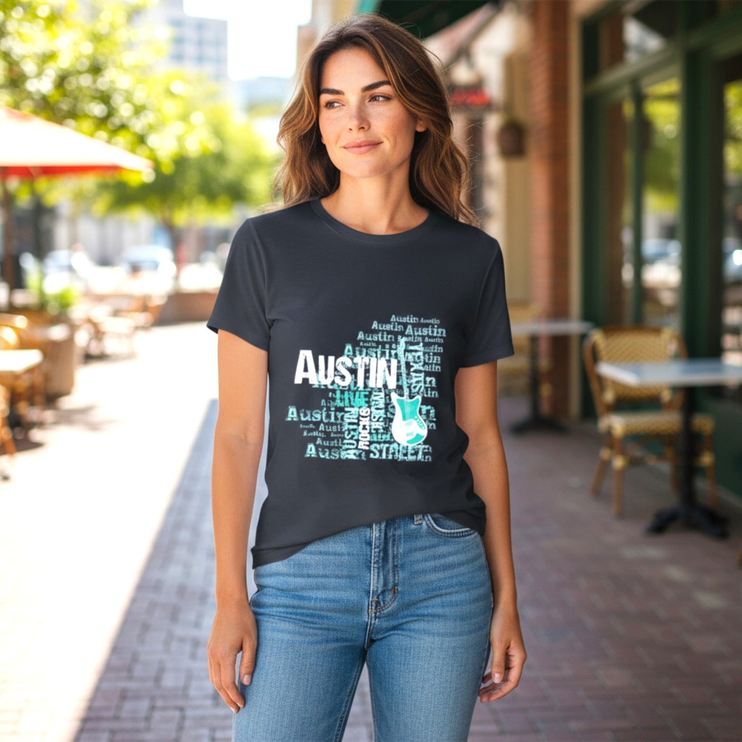 Austin Rocks T-Shirt - Navy