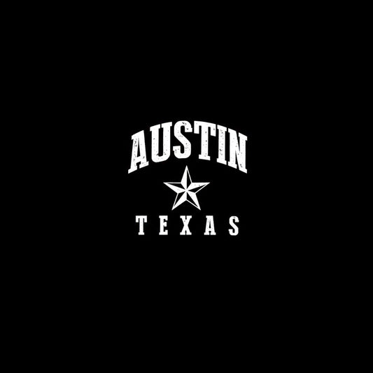 Austin Texas Star T-Shirt - Black