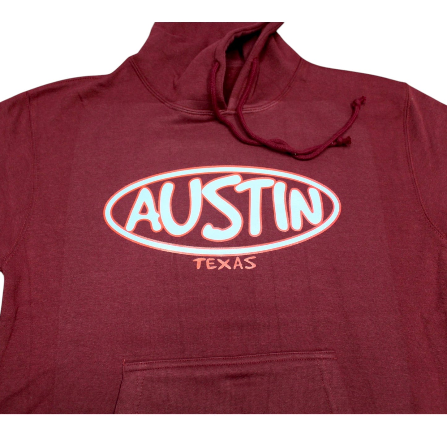 Austin Texas Hoodie - Maroon