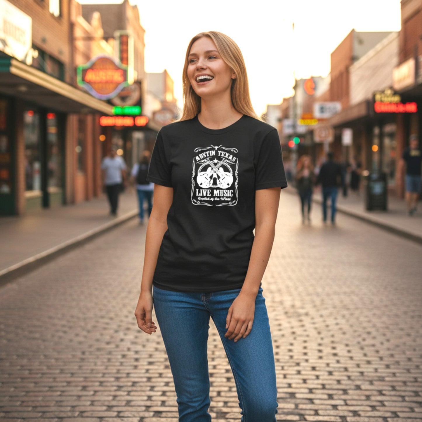 ATX Live Music Capital of the World T-Shirt - Black