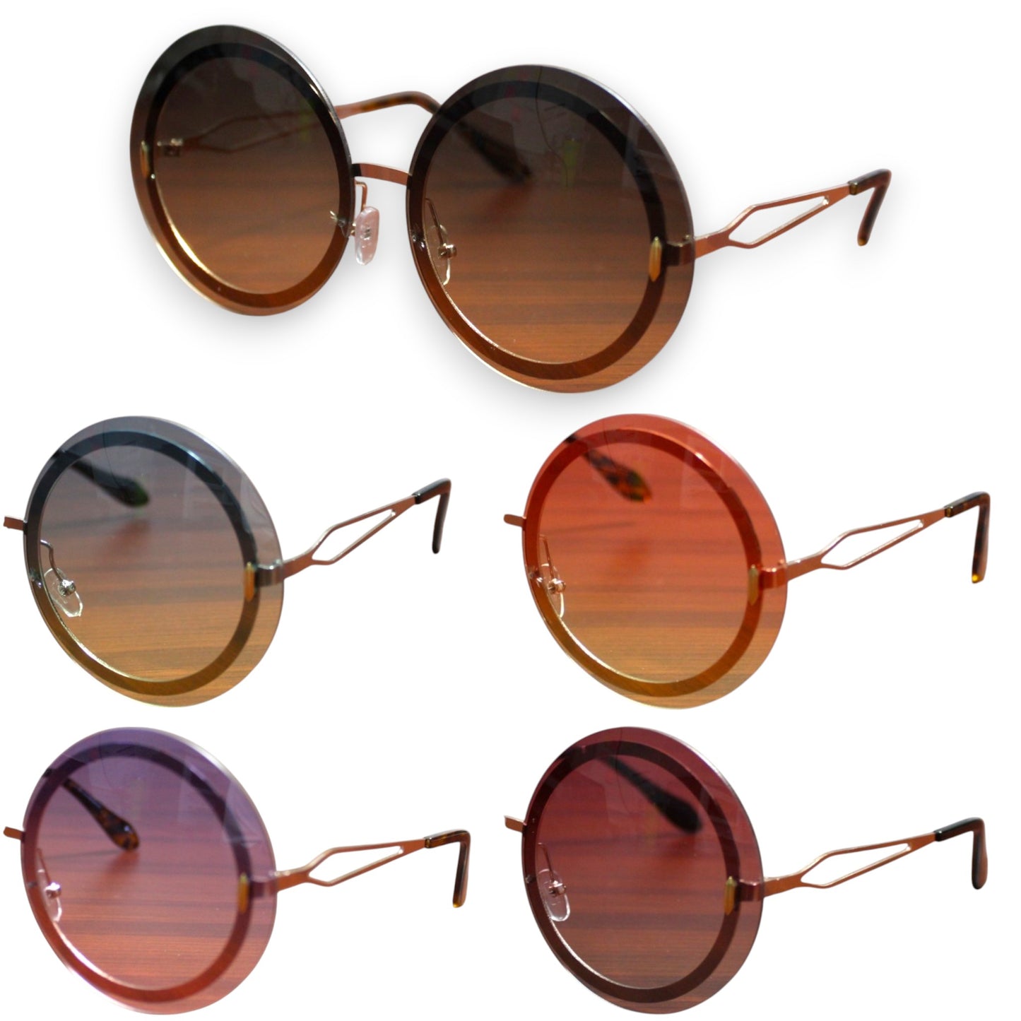 Big Circle Sunglass Set - 8752