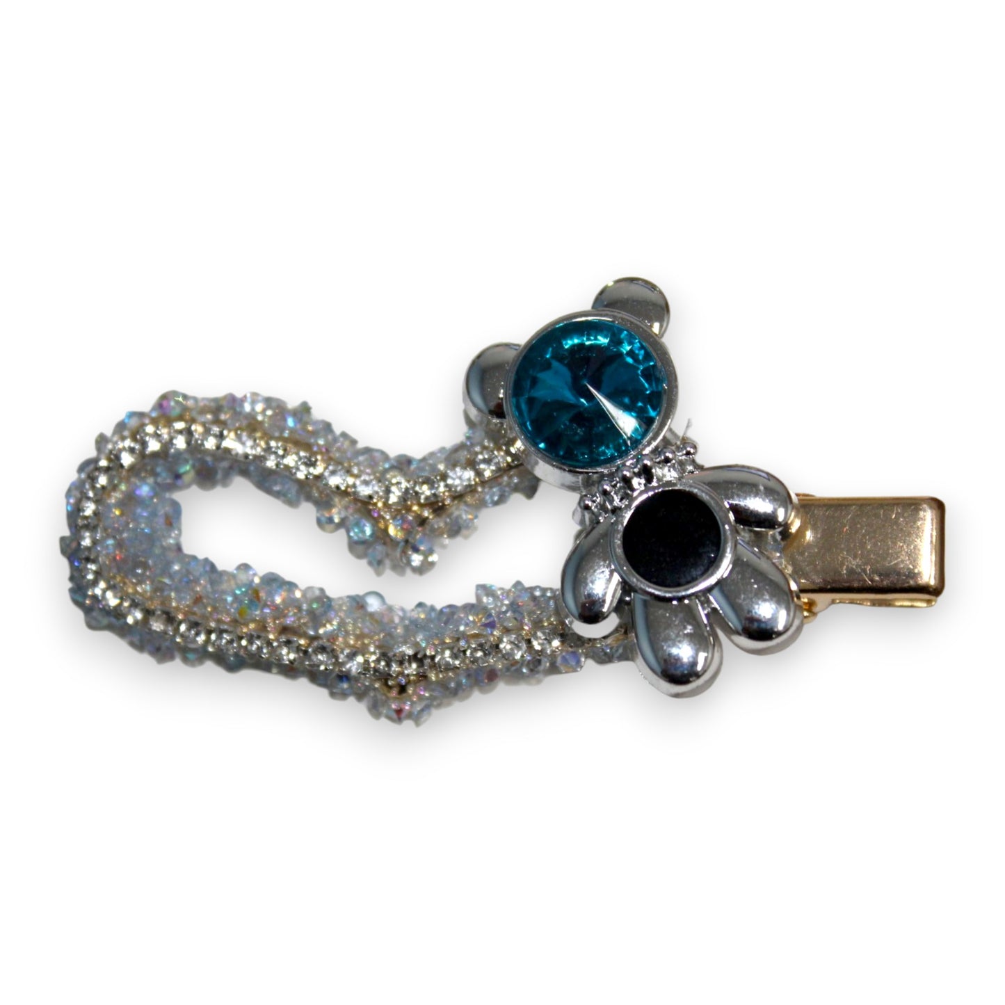 Curved Gem Bear Barrette Set (1/2 Dzn)