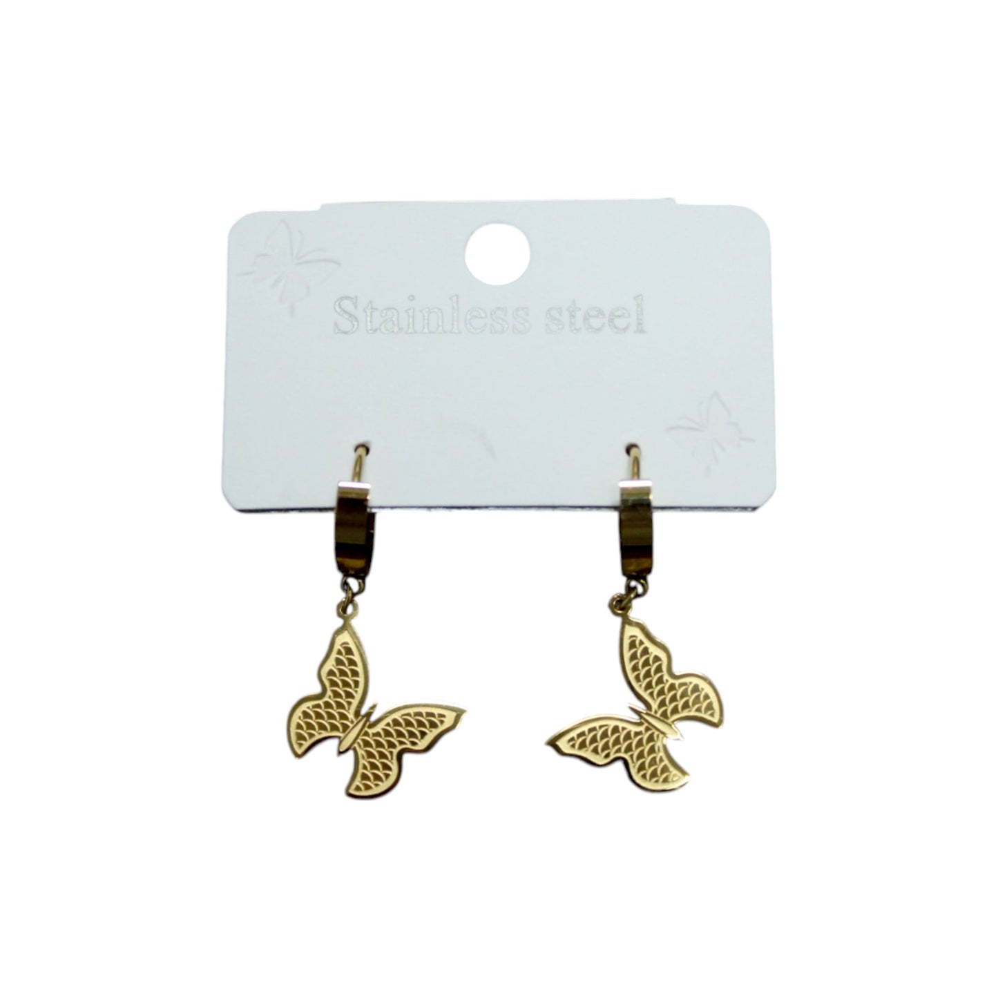 Edgy Butterfly Earring - Gold (1 Dzn)