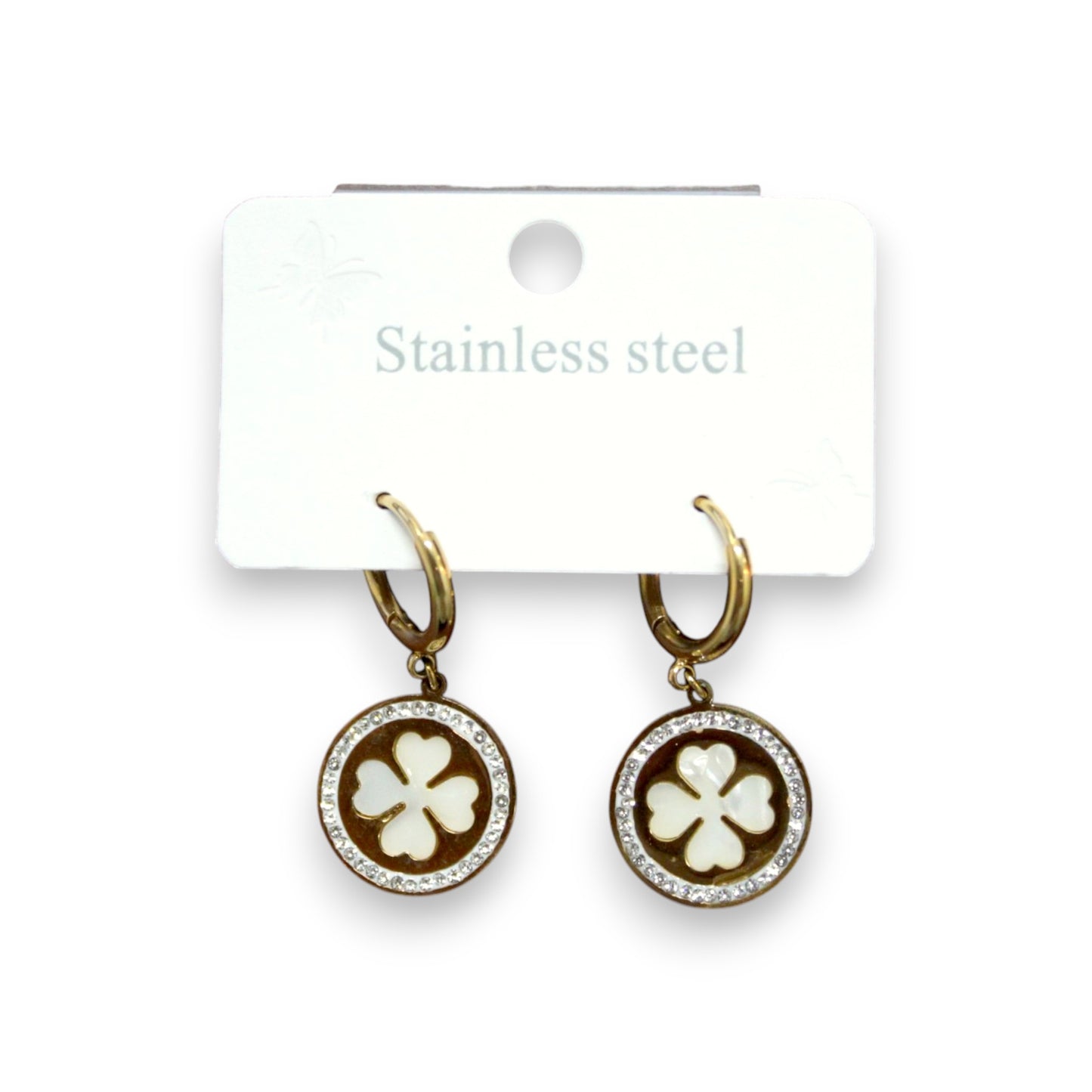 Circle Clover Earring - Gold (1 Dzn)
