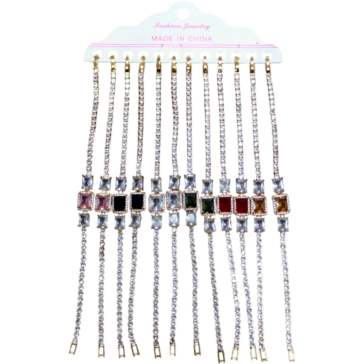Elegant Rhinestone Bracelet Set (1 Dzn)