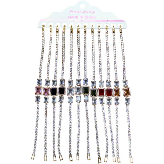 Elegant Rhinestone Bracelet Set (1 Dzn)