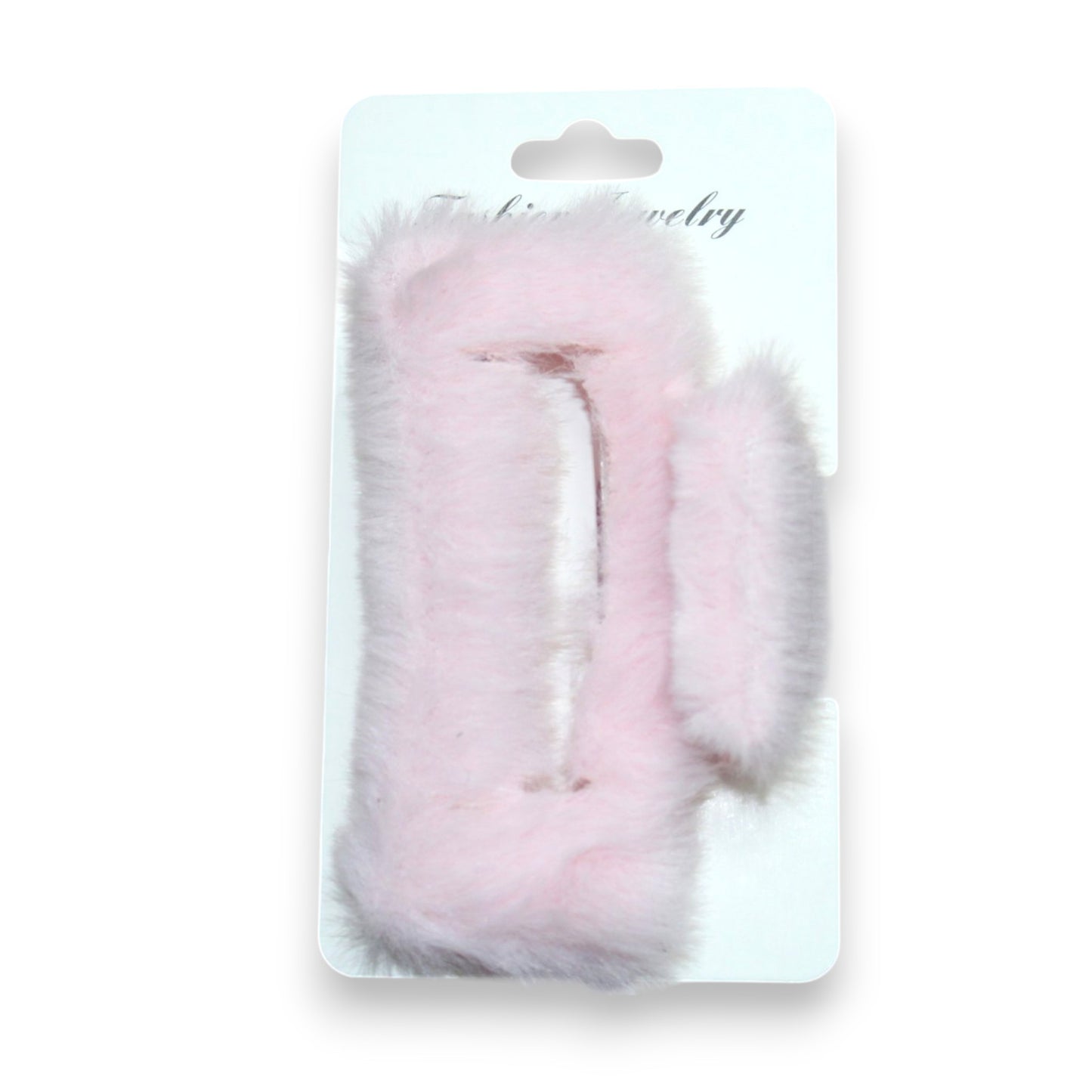 Fuzzy Hair Clip - Pink (1 Dzn)
