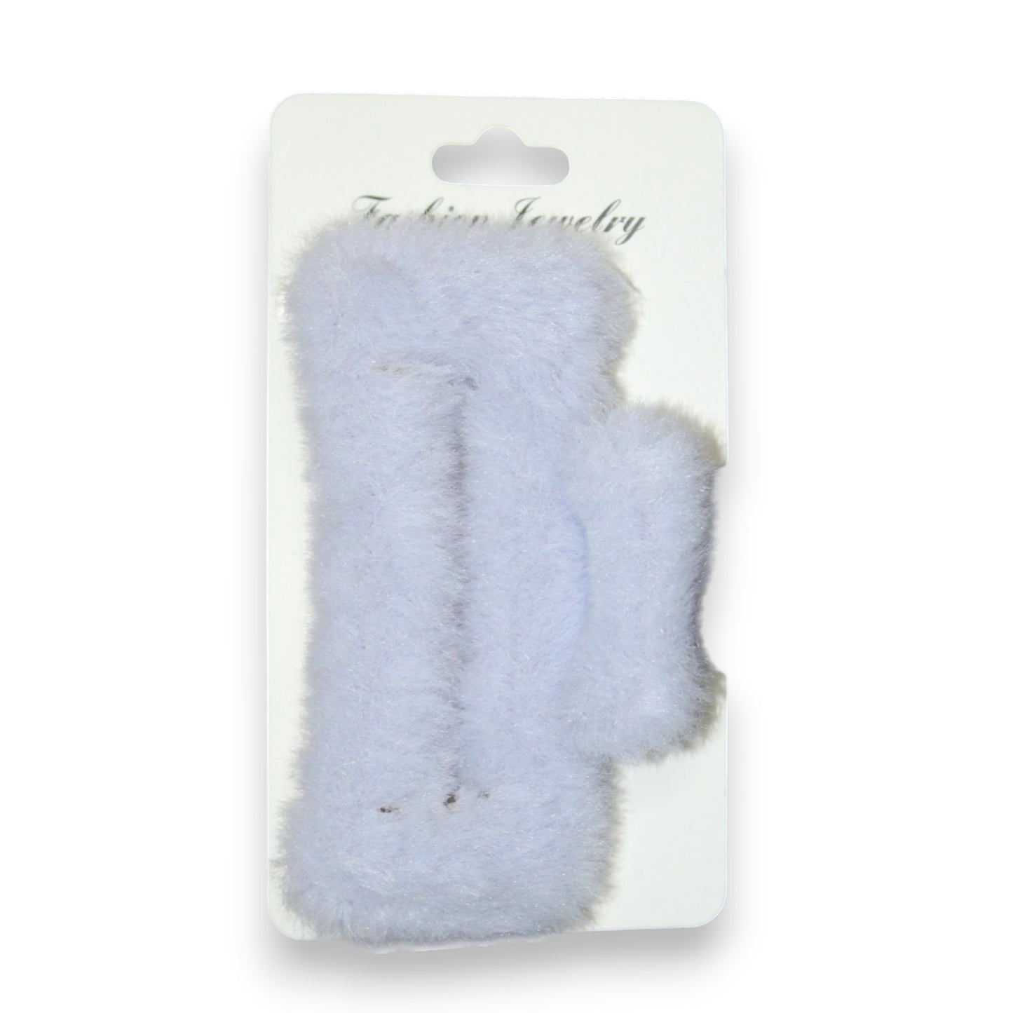 Fuzzy Hair Clip - Purple (1 Dzn)