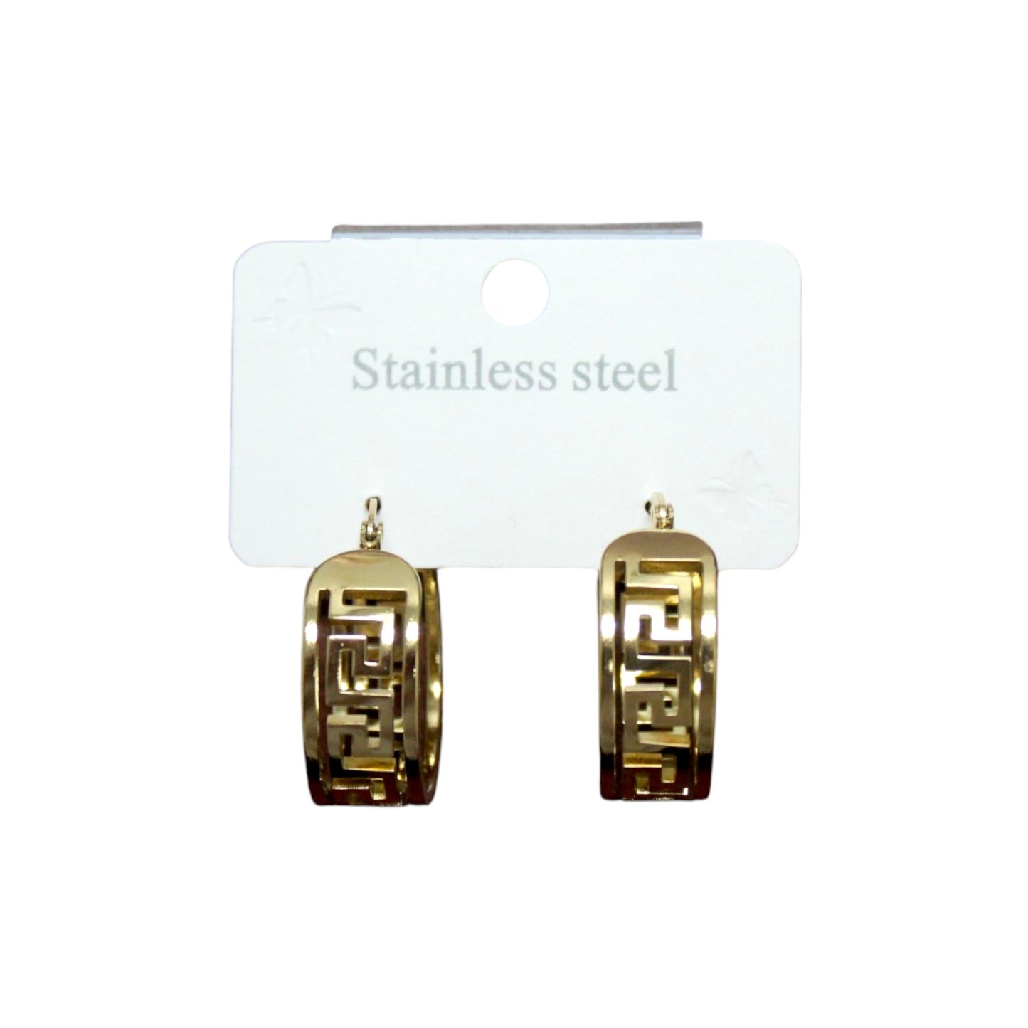 Geometric Hoop Earring - Gold (1 Dzn)