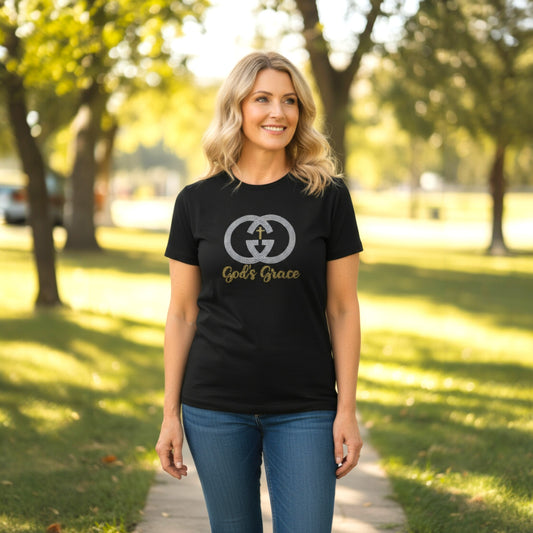 Sparkly God Grace Logo T-Shirt