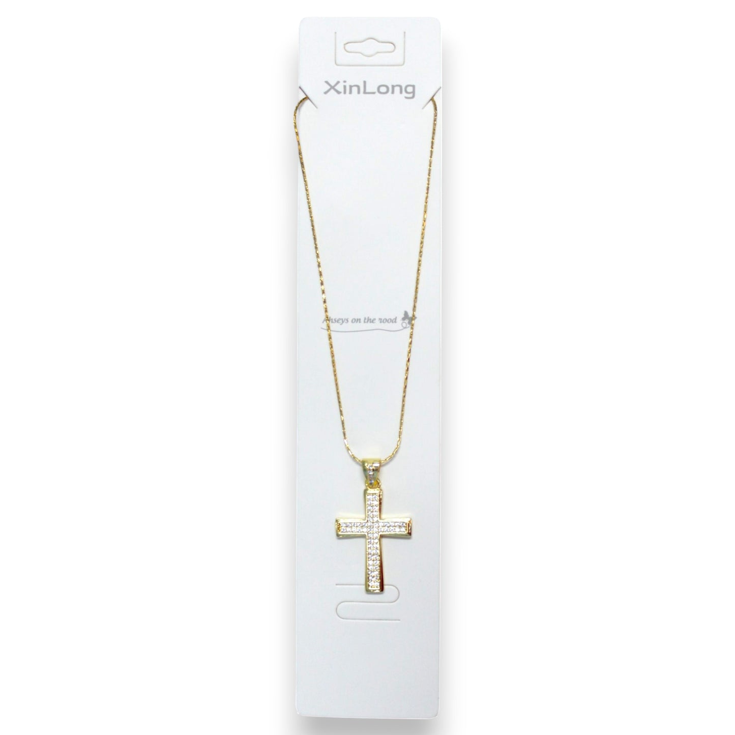 Graceful Cross Necklace - Gold (1 Dzn)