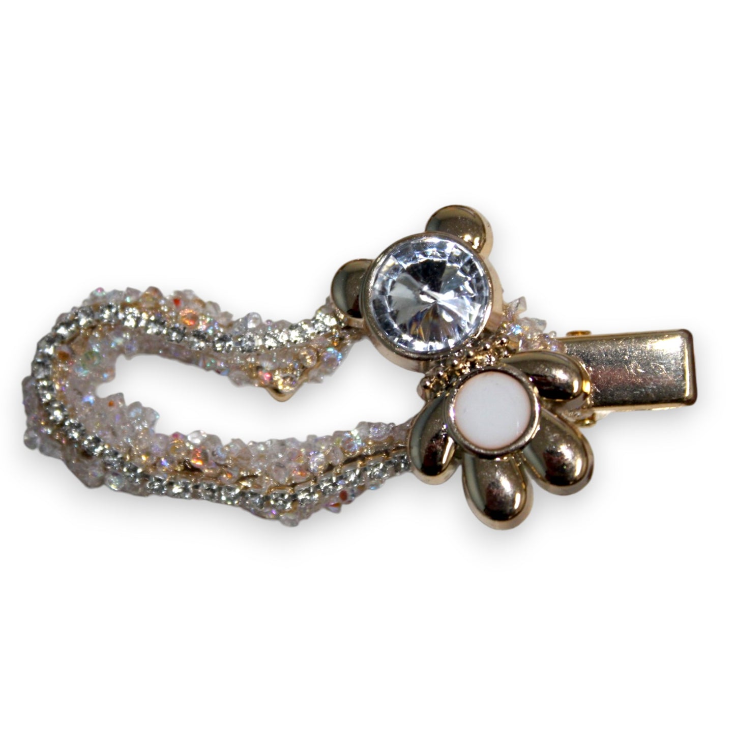 Curved Gem Bear Barrette Set (1/2 Dzn)