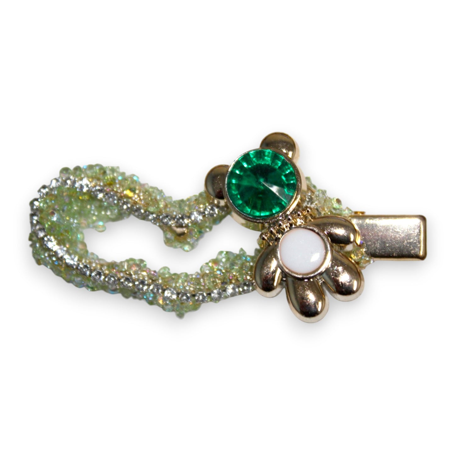 Curved Gem Bear Barrette Set (1/2 Dzn)