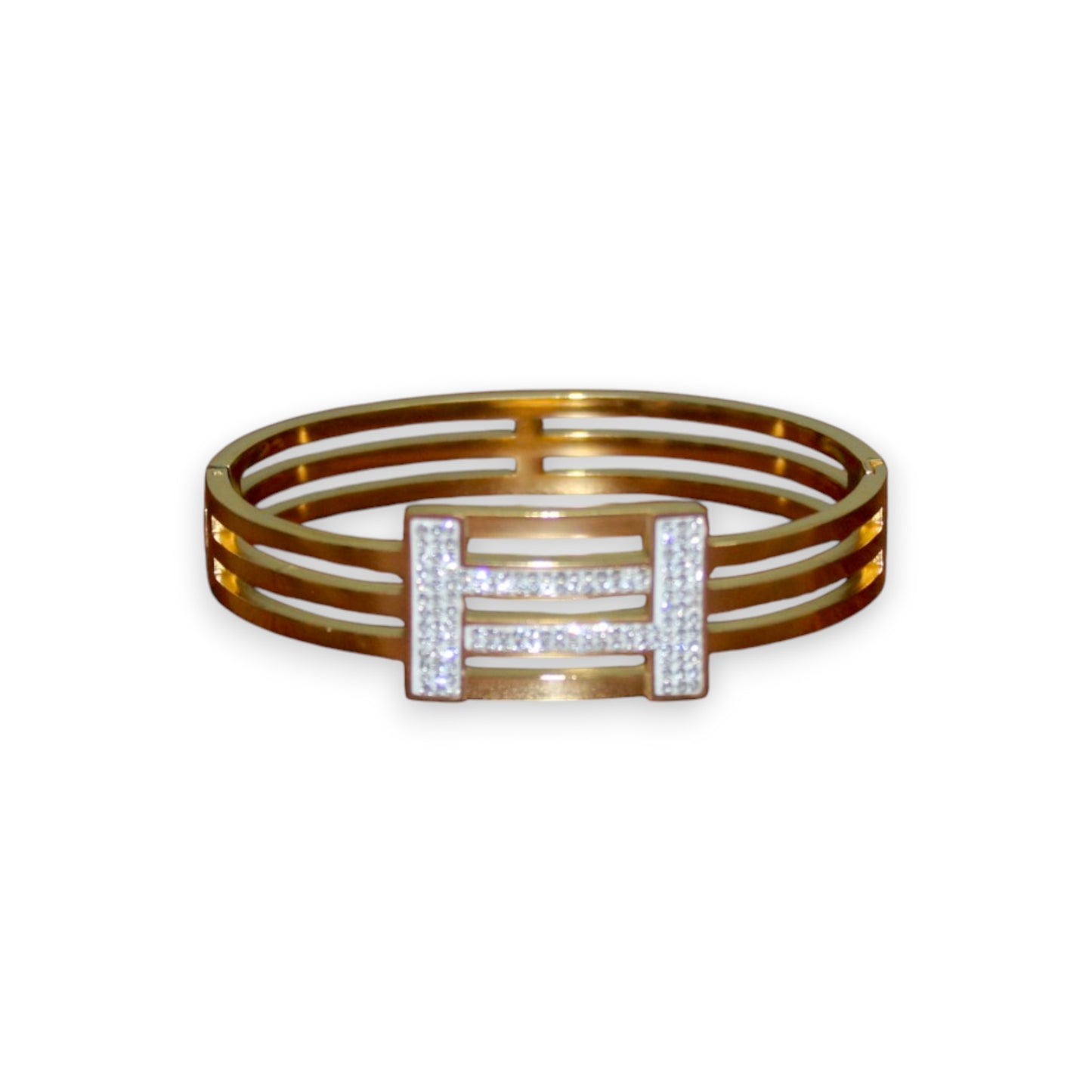 Sparkly H Bangle - Gold (1 Dzn)