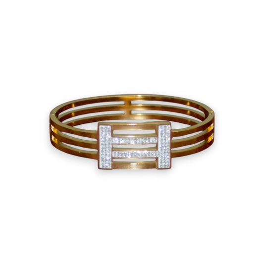 Sparkly H Bangle - Gold (1 Dzn)