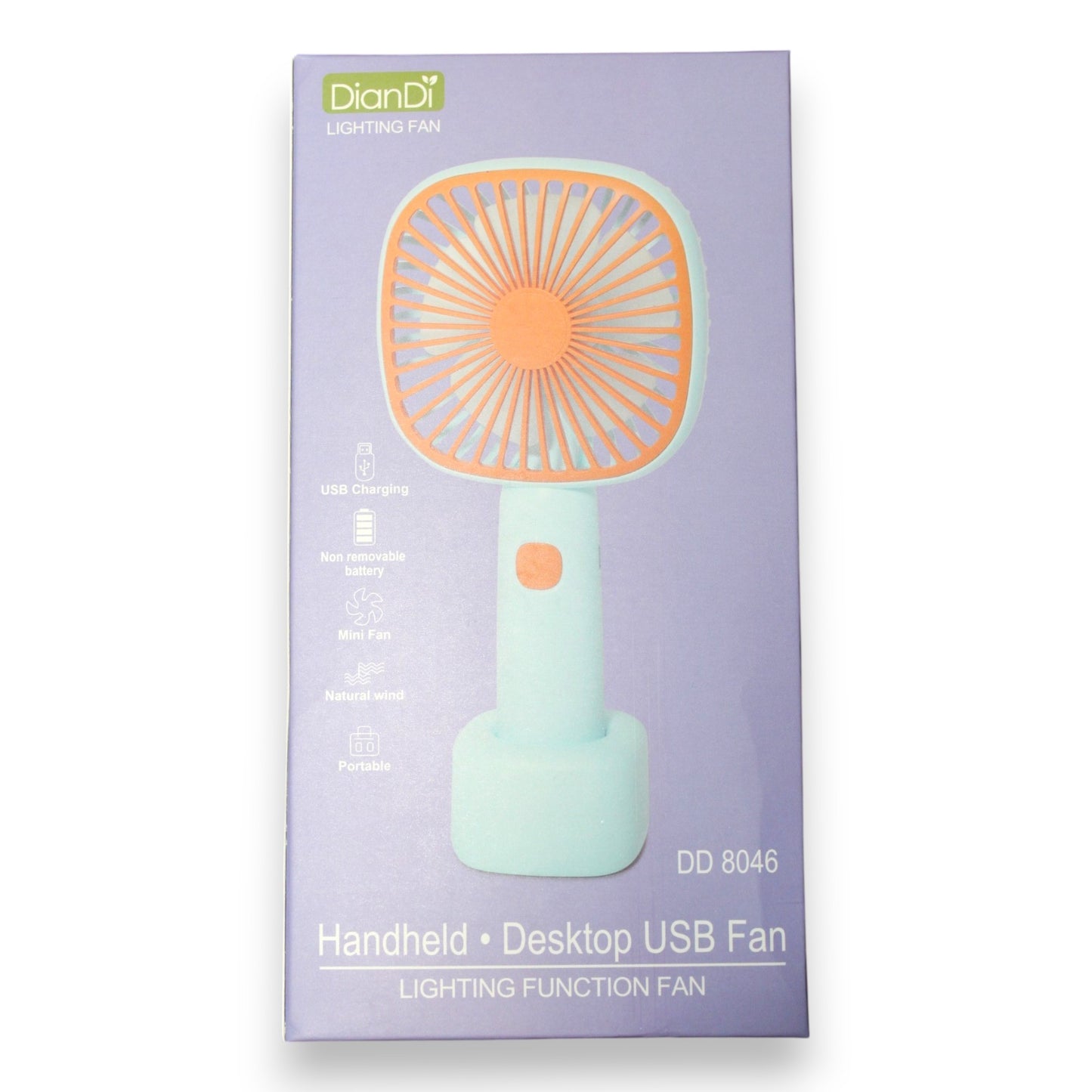 Handheld/Desktop Colorful Fan - DD8046