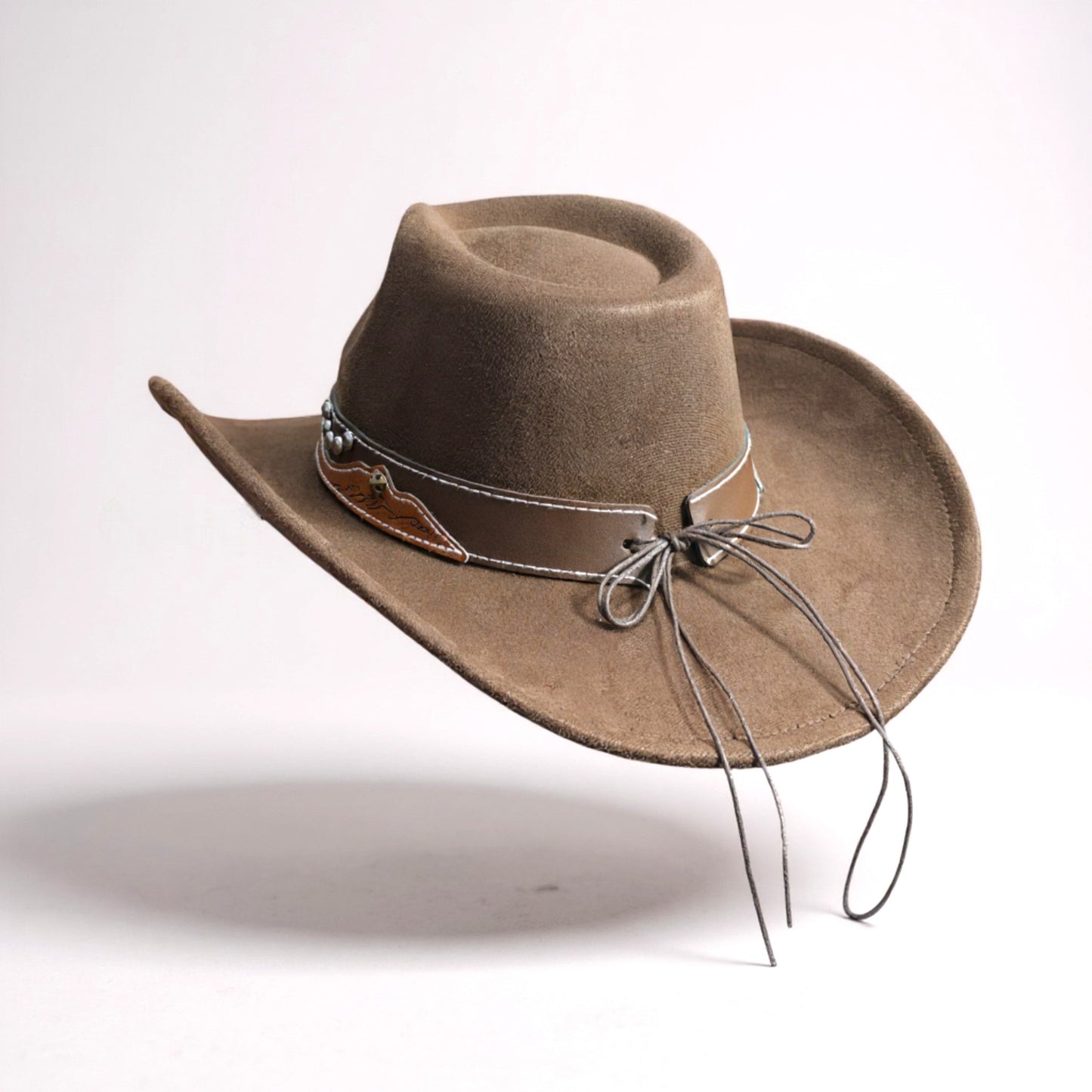 Longhorn strap leather Cowboy Hat-(1 DZN)