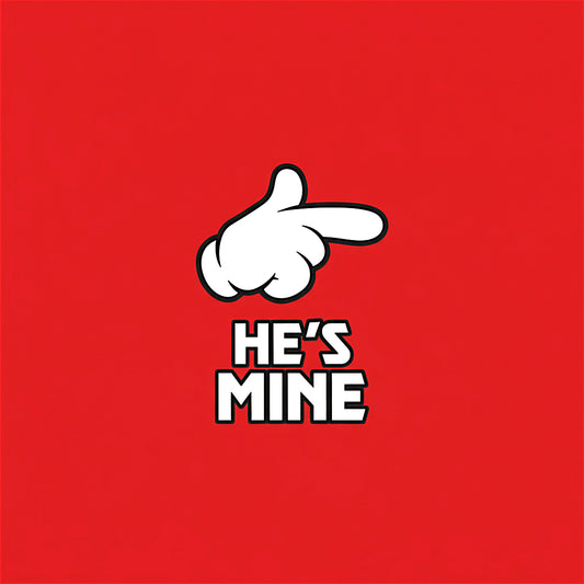 He's Mine Hoodie - Red