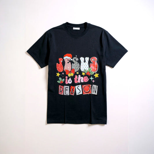 Jesus Christmas T-shirt-Black