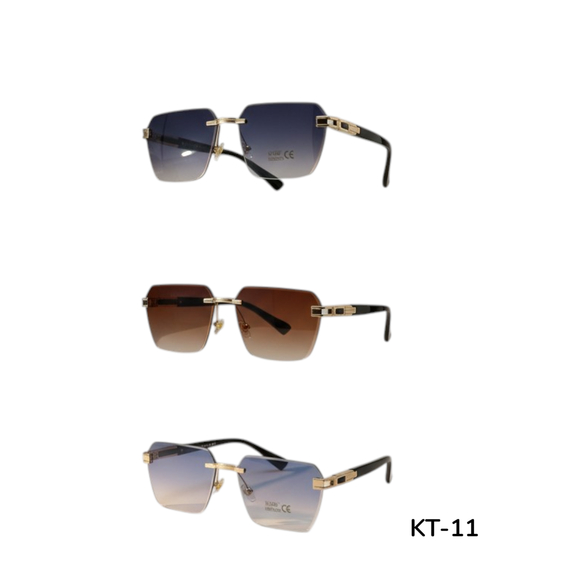 KT-11 Big Square Sunglasses- 1Dzn