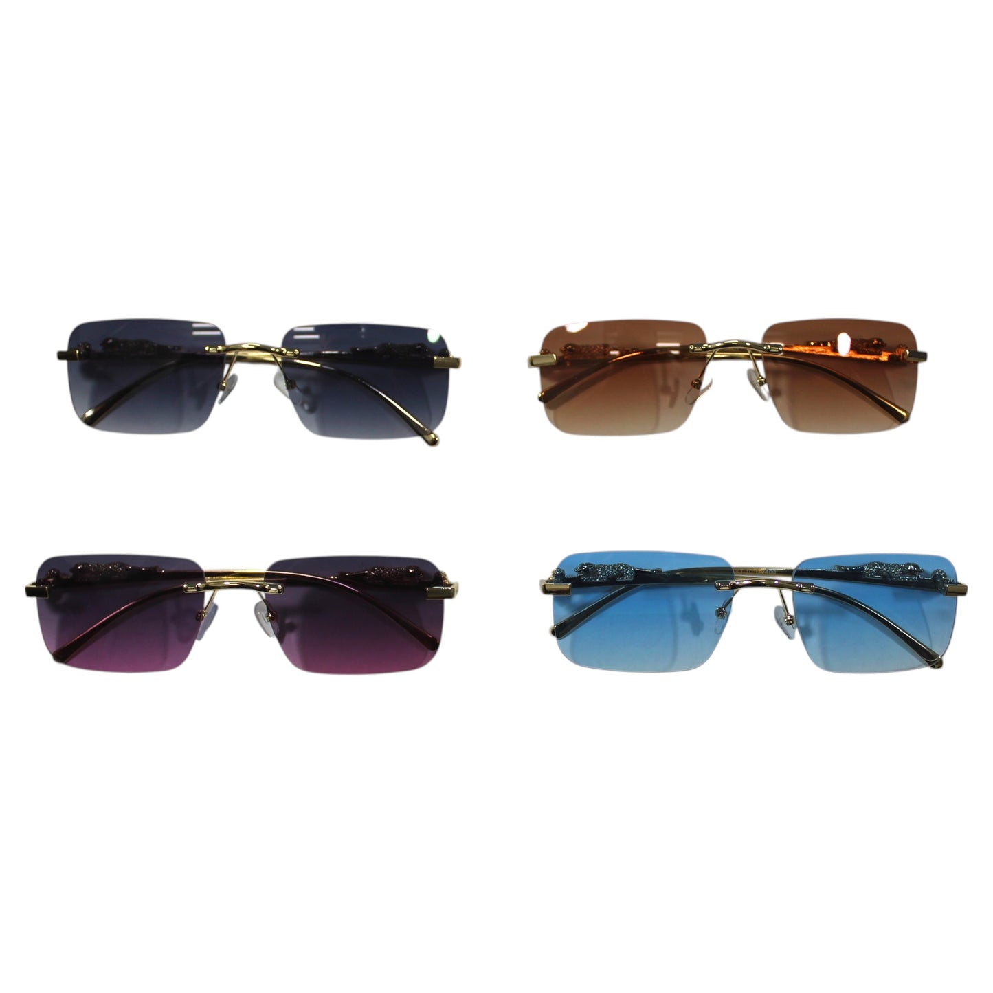Smokey Cheetah Sunglass Set - KT10