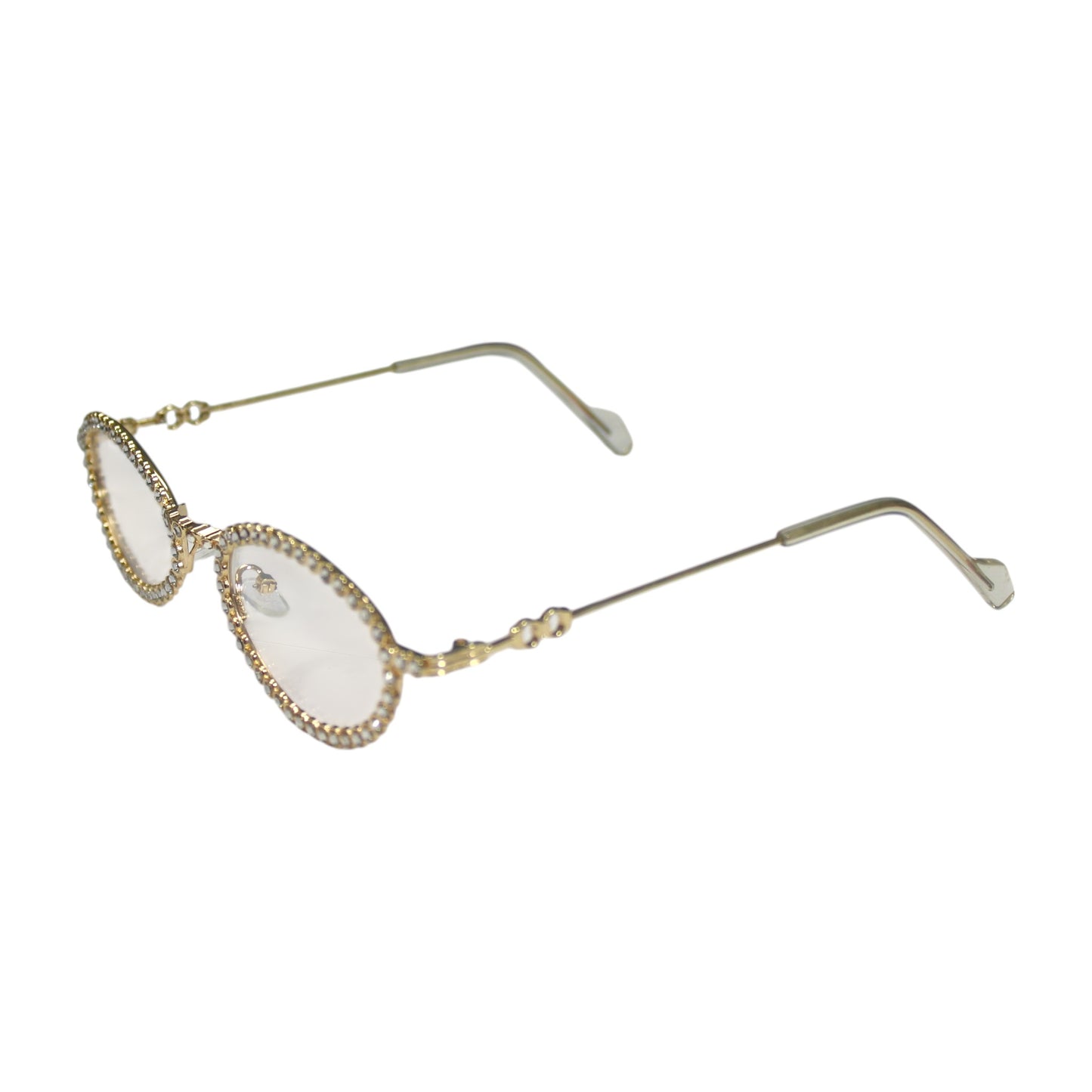 Oval Rhinestone Sunglass Set - KT23