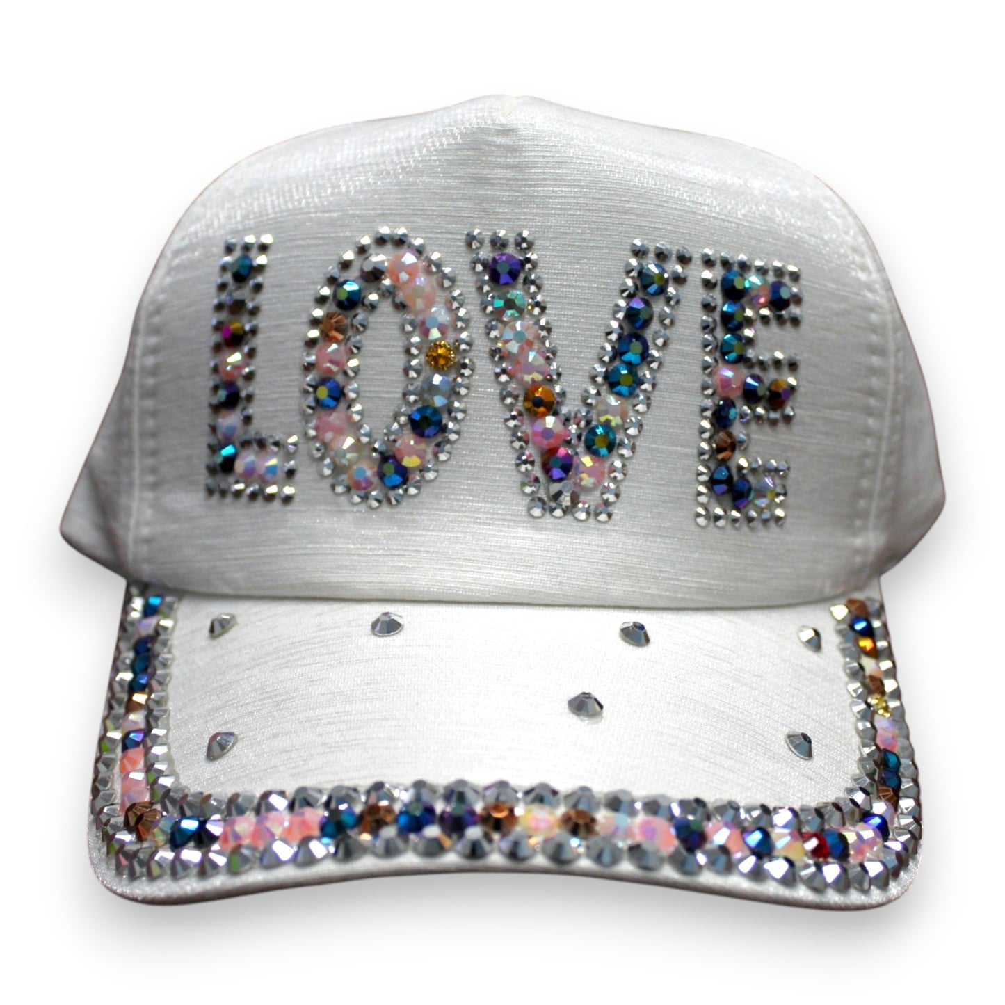 Sparkly Love Hat - White (1 Dzn)