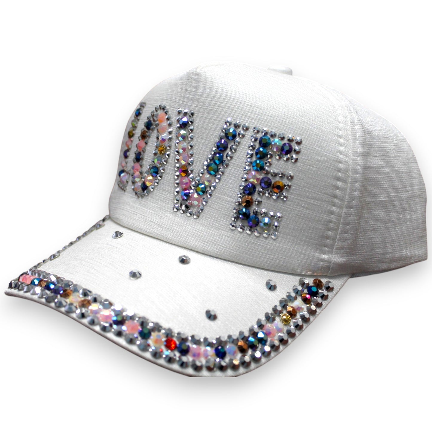 Sparkly Love Hat - White (1 Dzn)