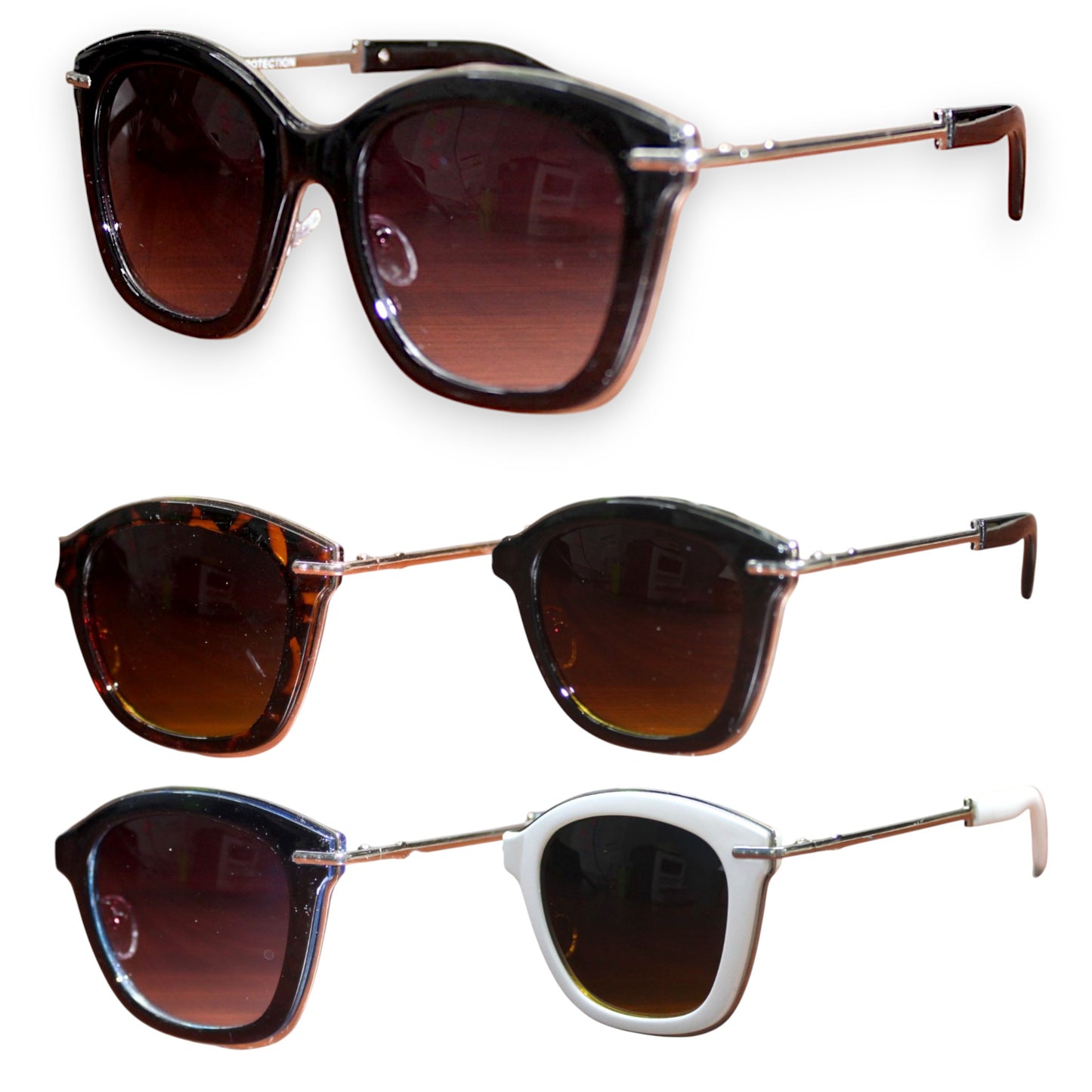 Metal Accent Sunglass Set - 8108