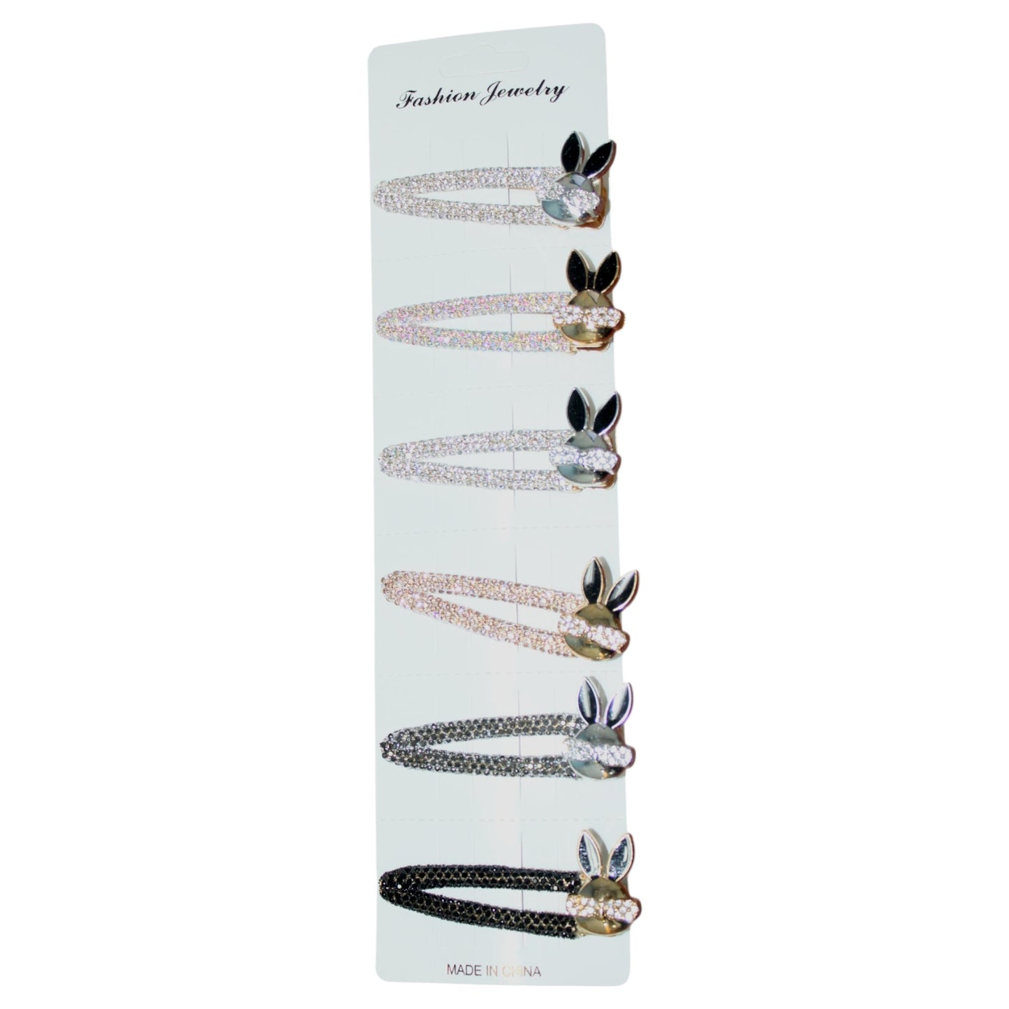 Sparkly Rabbit Barrette Set (1/2 Dzn)