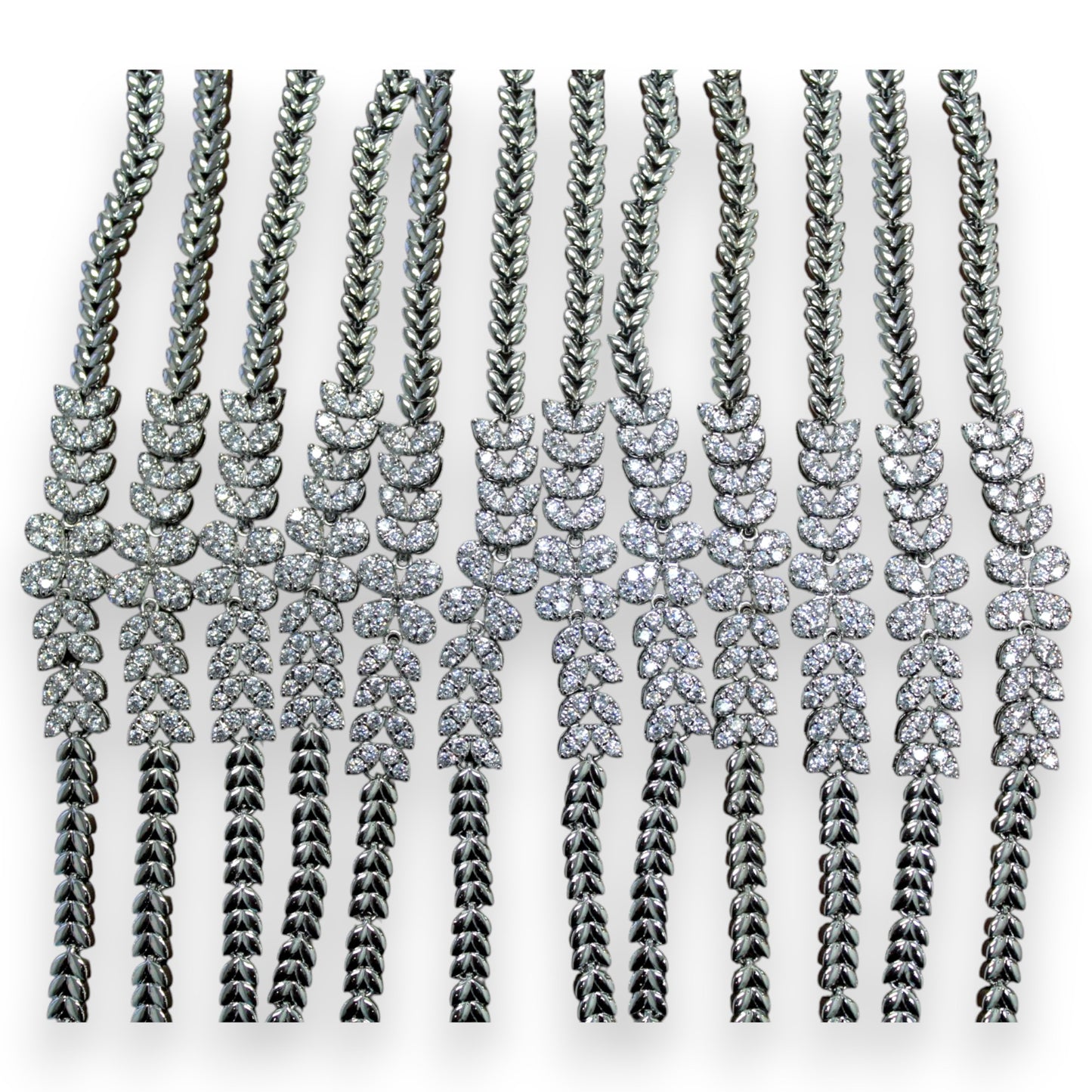 Sparkly Floral Bracelet Set (1 Dzn)