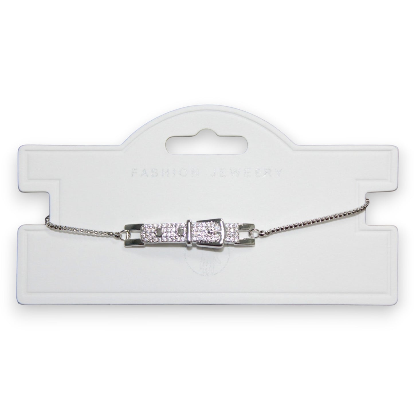 Belt Buckle Bracelet - Silver (1 Dzn)