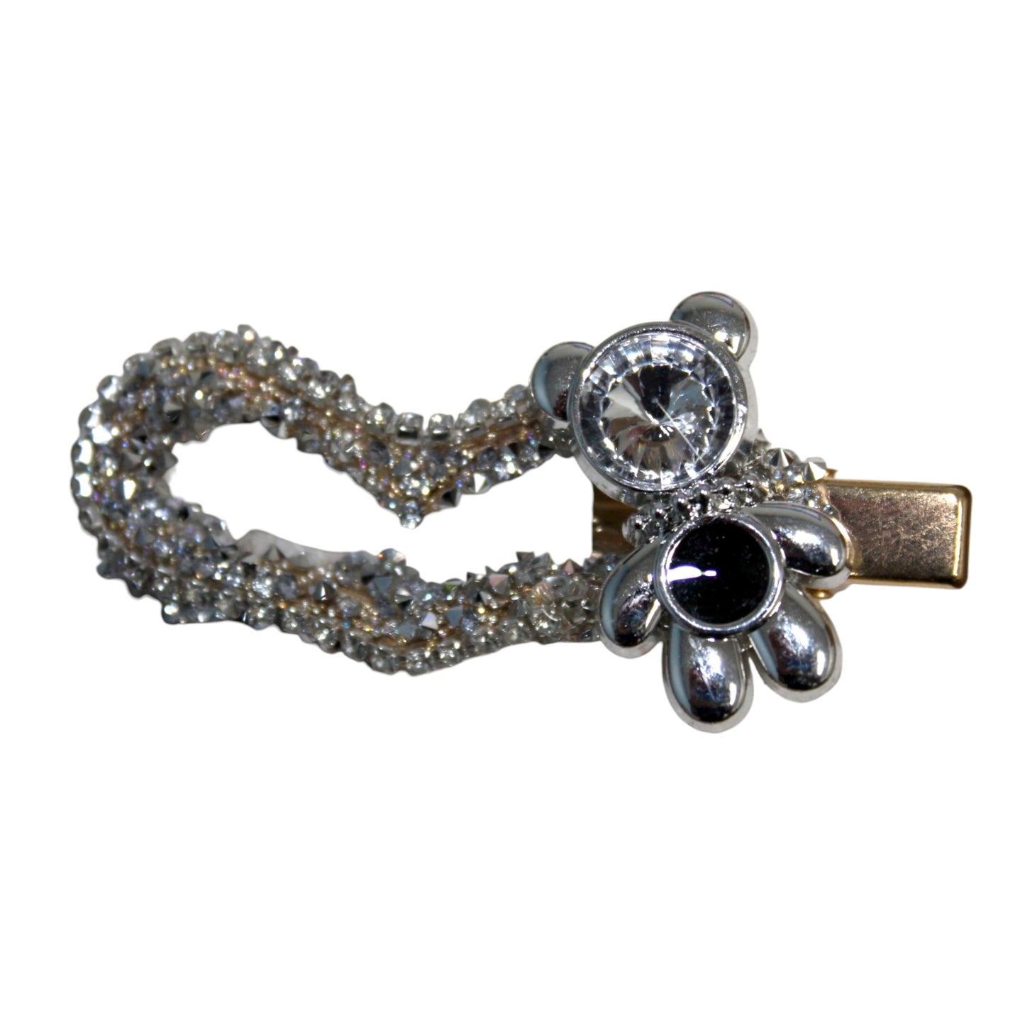 Curved Gem Bear Barrette Set (1/2 Dzn)