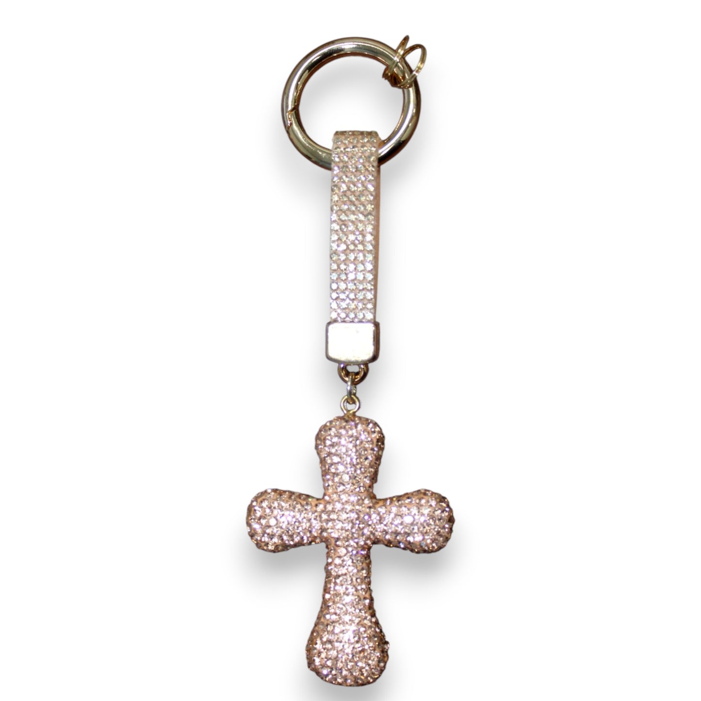 Sparkly Cross Keychain Set