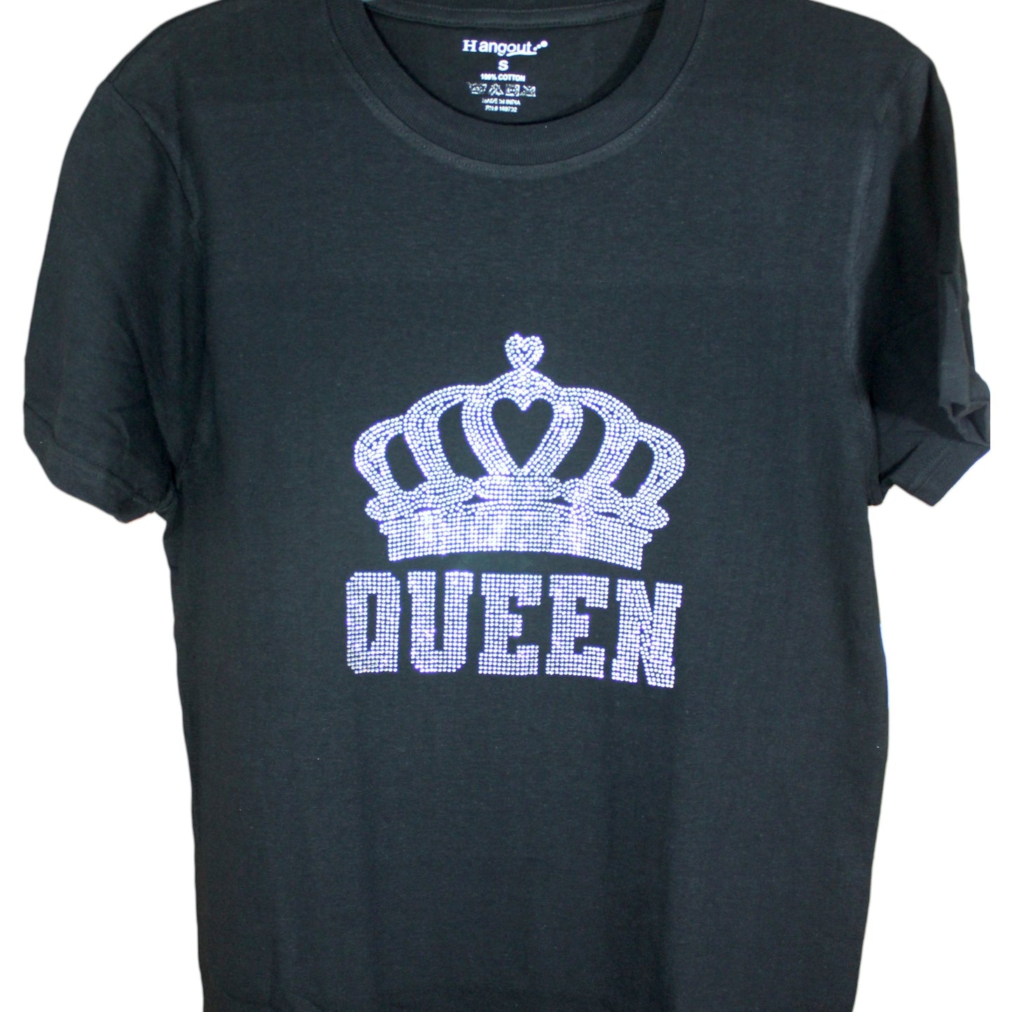 Sparkly Queen T-Shirt - Black