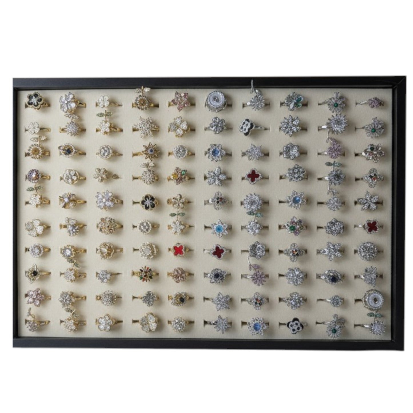 Spinning Sparkly Rings- 100 pcs