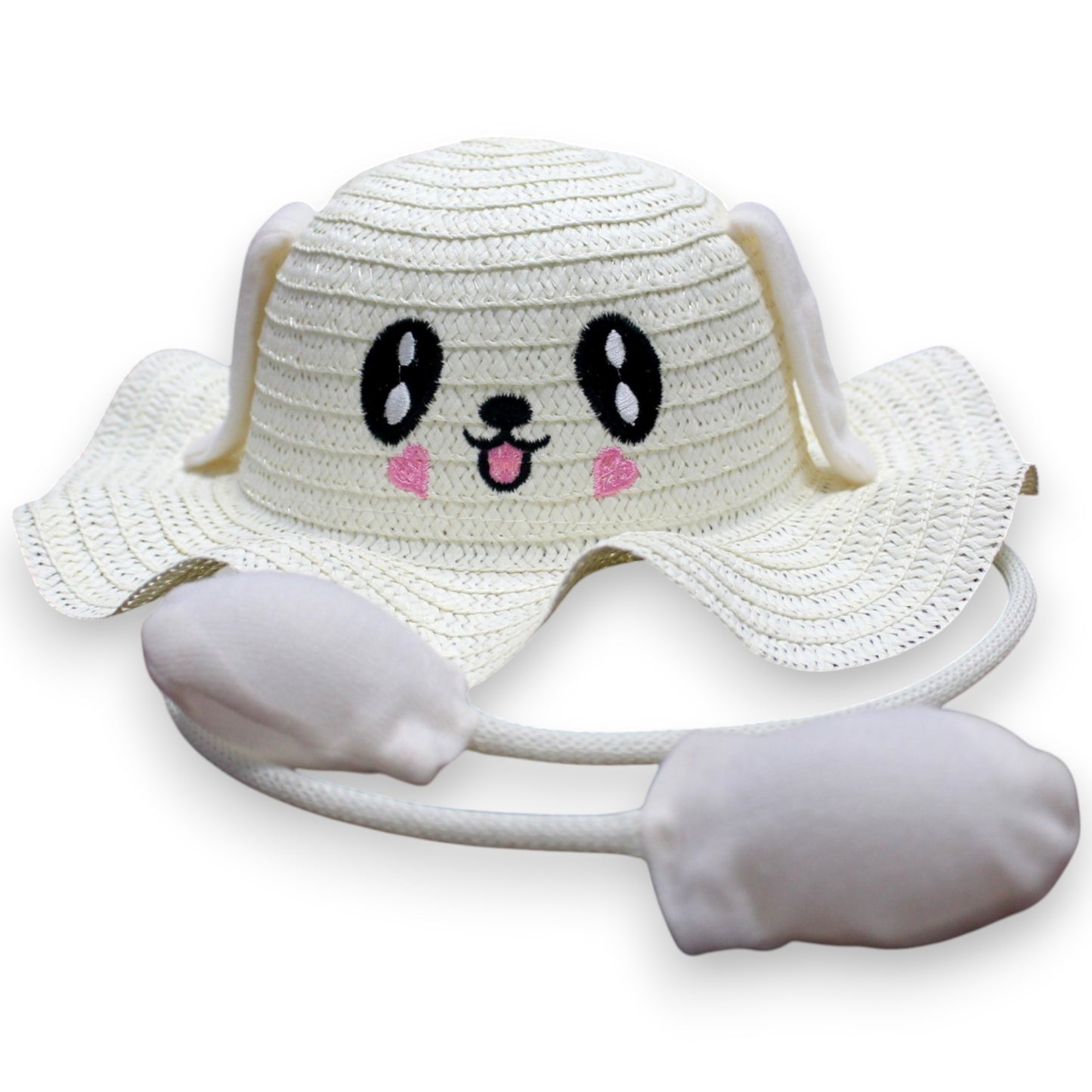 Cute Ruffled Sun Hat - White (1 Dzn)