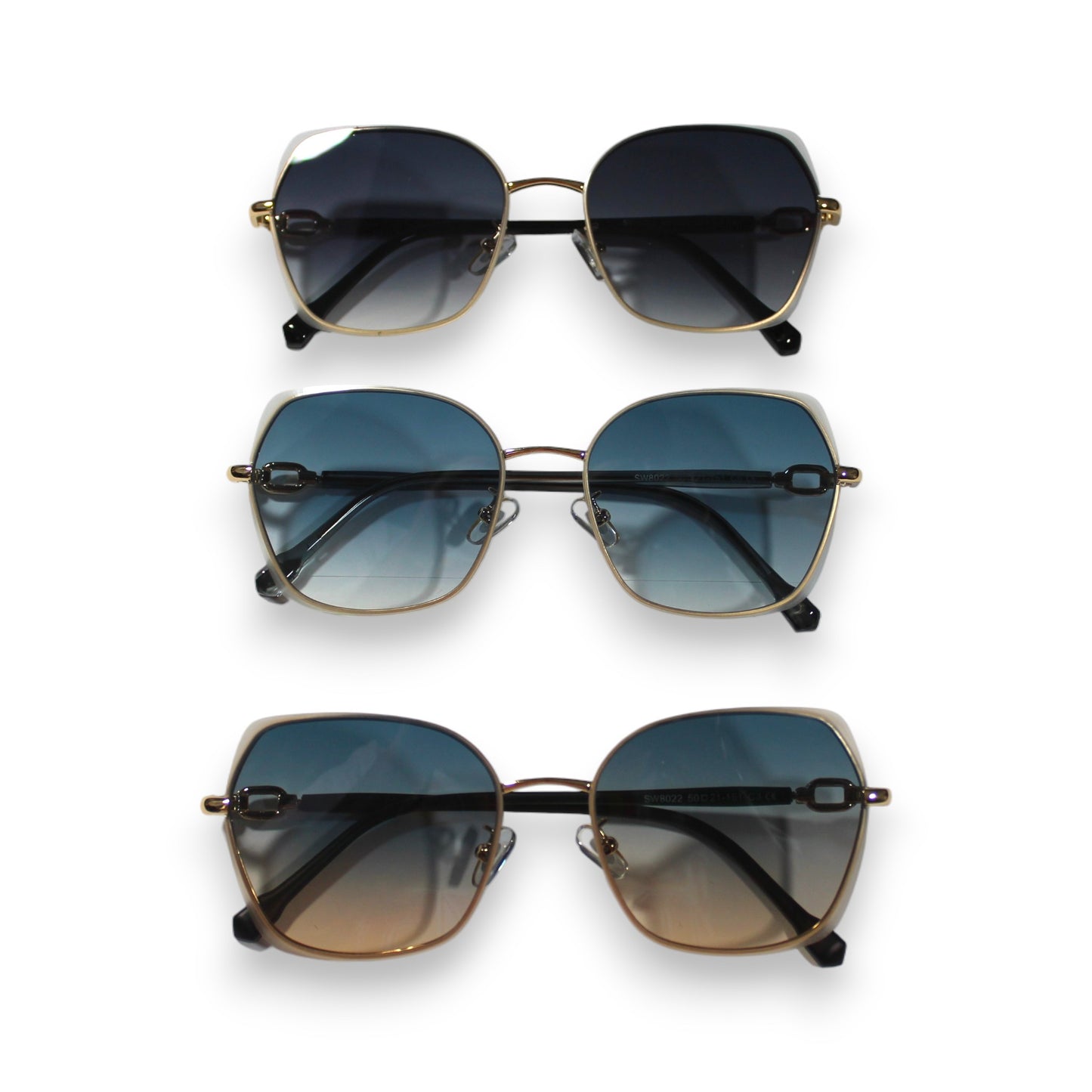 Gradient Square Sunglass Set - SW8022