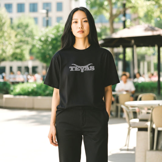 Sparkly Texas T-shirt-Black