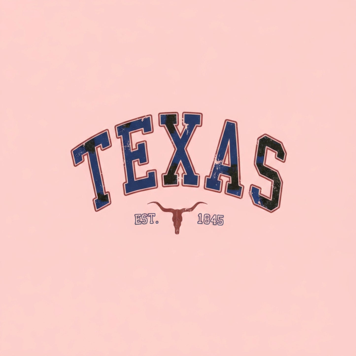 Texas Est 1845-Pink