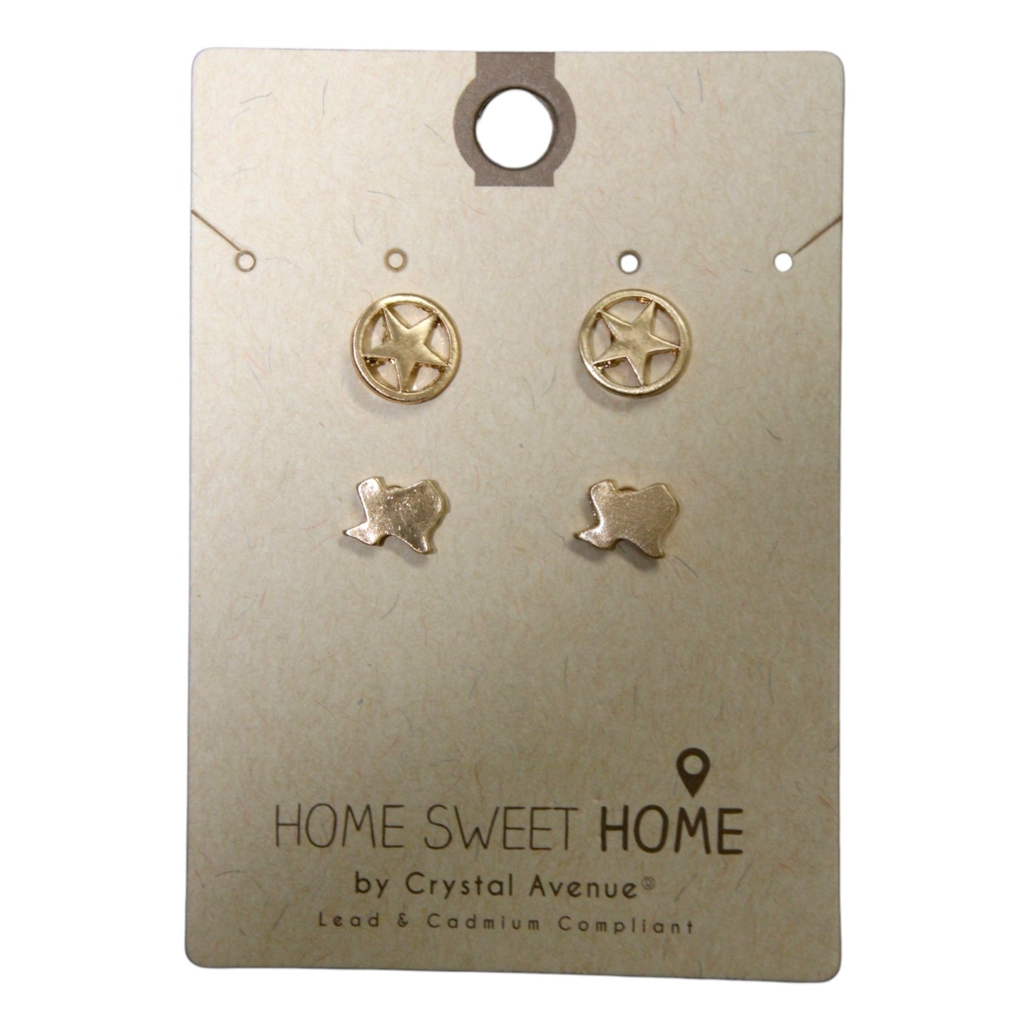 Texas Stud Earrings - 25756TXG (1 Dzn)